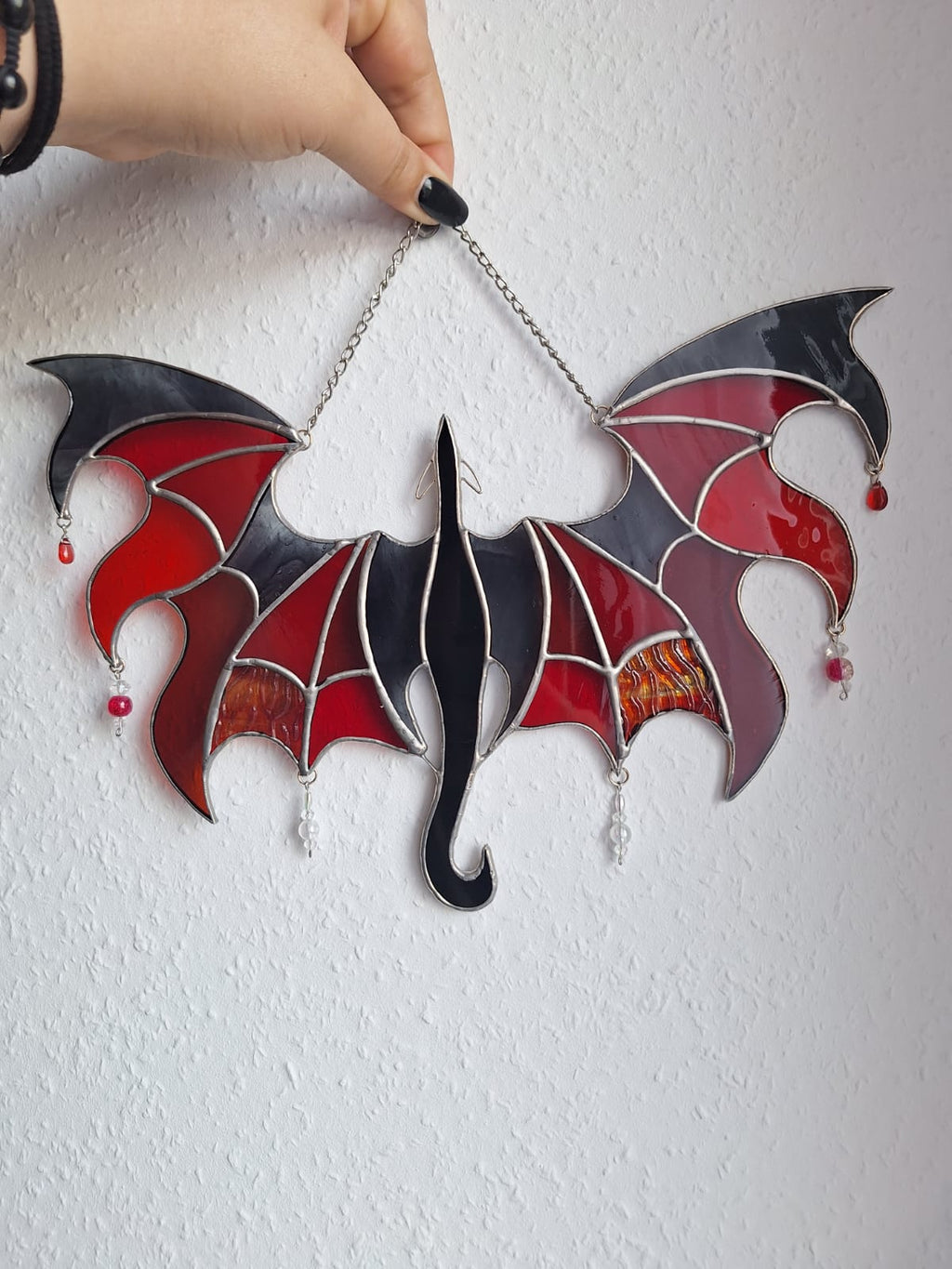 Rot/Schwarzer Drache