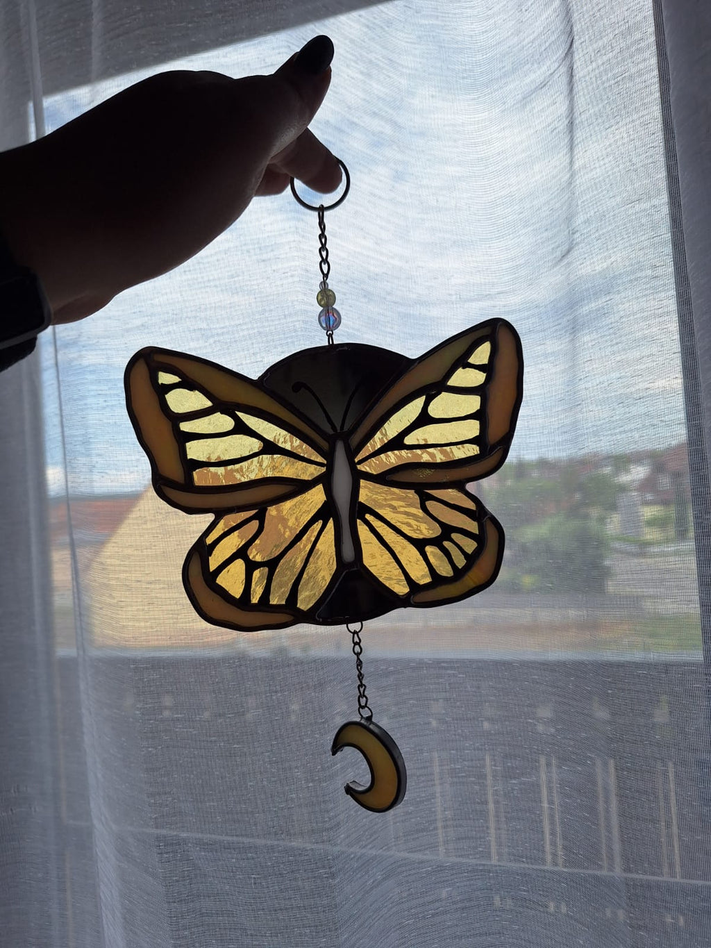 Schmetterling Gelb irisierend