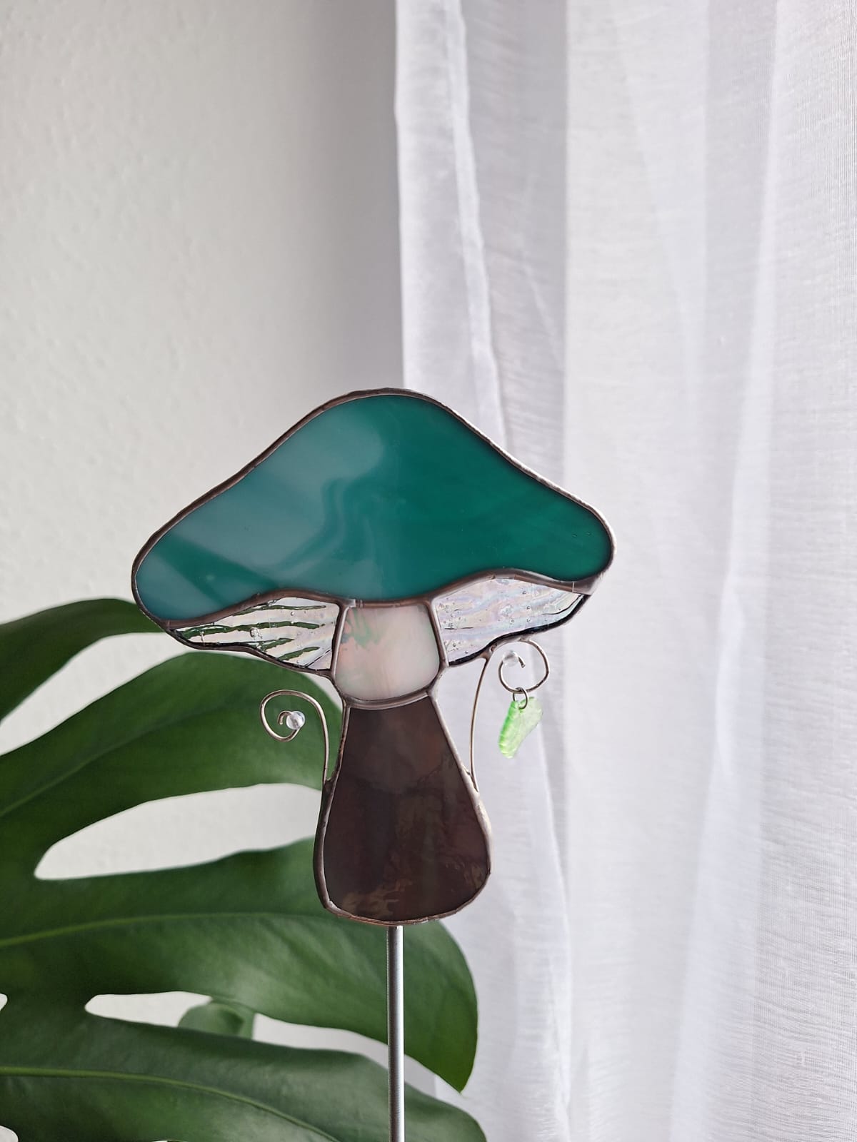 Pilz Pflanzenstecker Grün