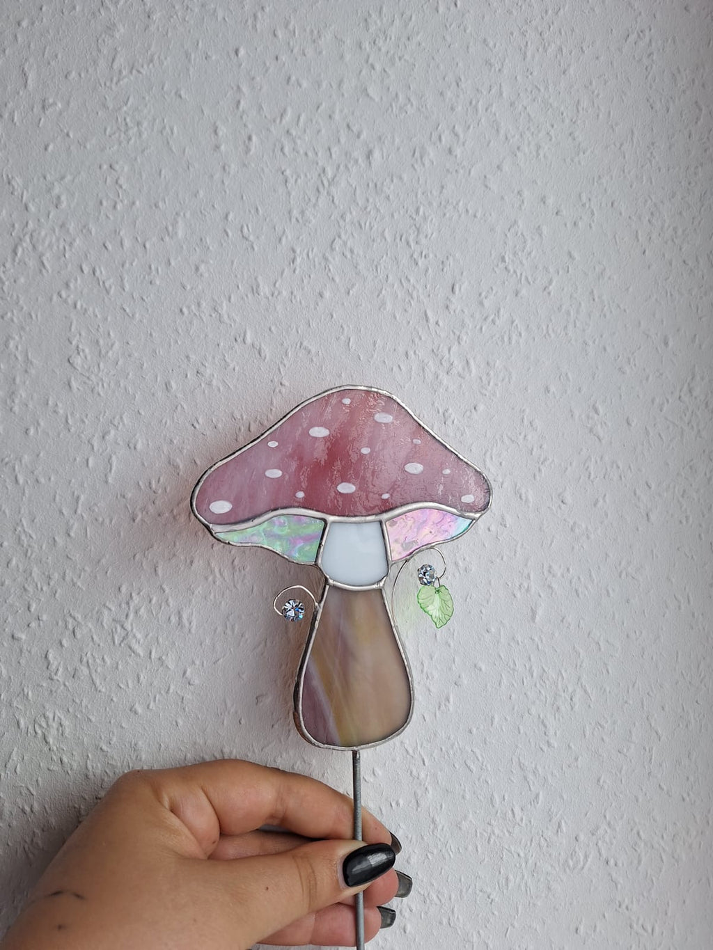 Pilz Pflanzenstecker Rosa