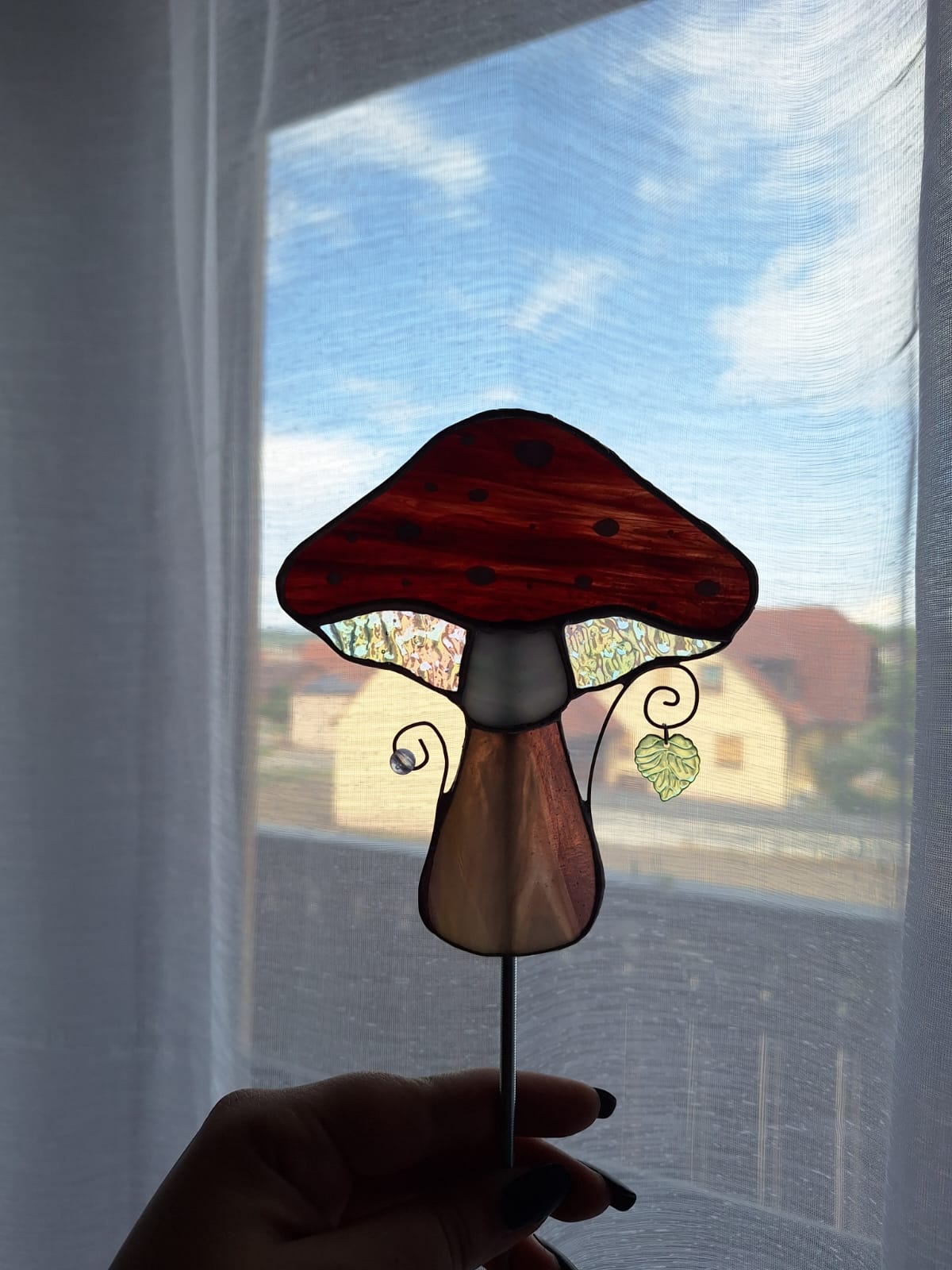 Pilz Pflanzenstecker Rot