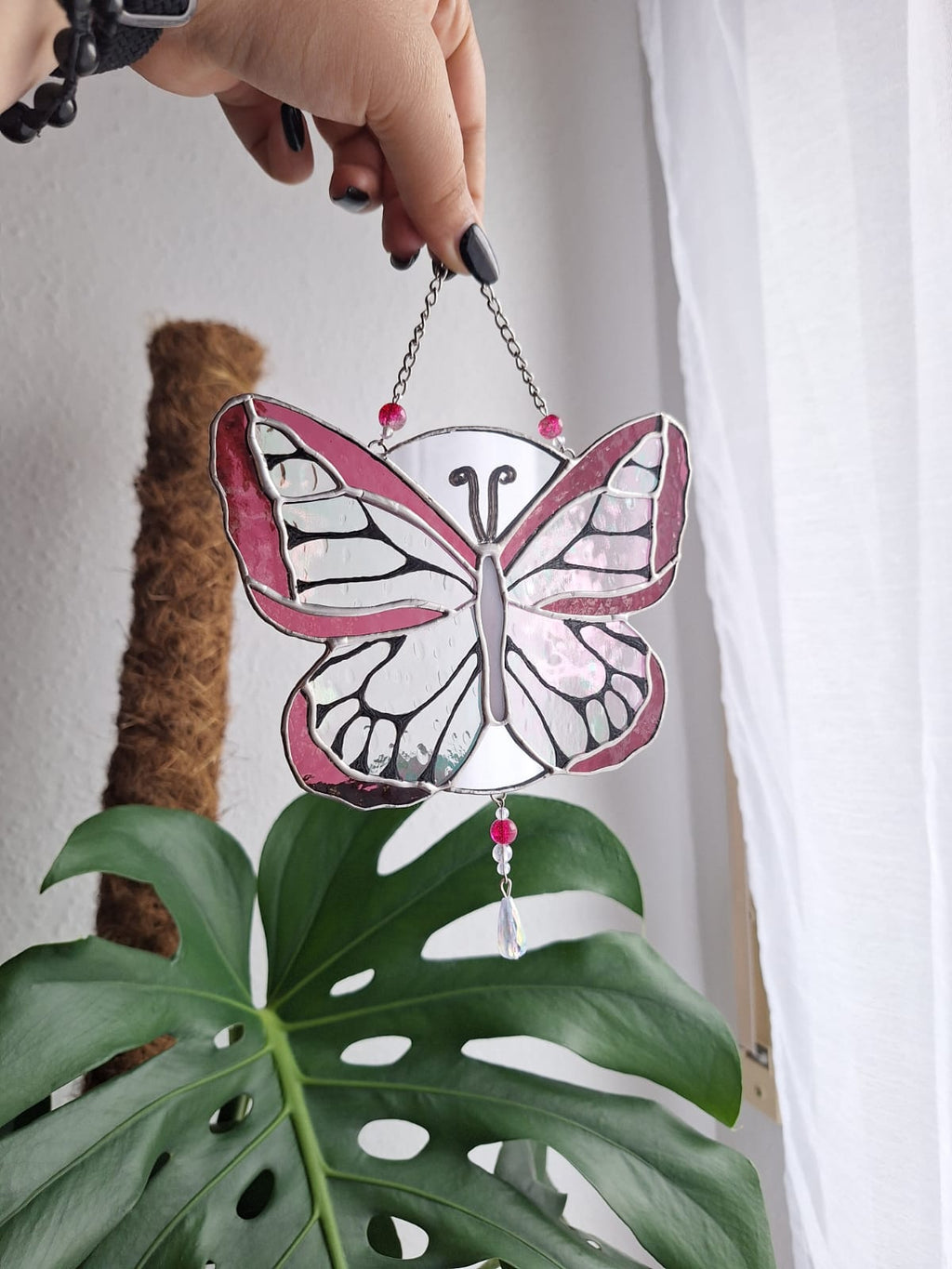 Schmetterling Pink irisierend