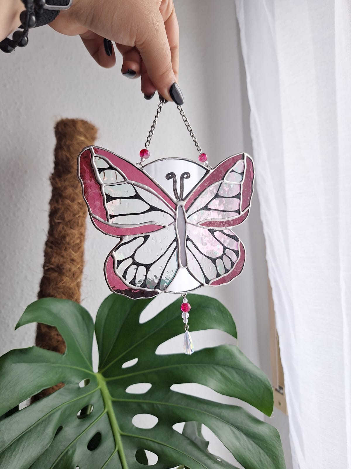 Schmetterling Pink irisierend