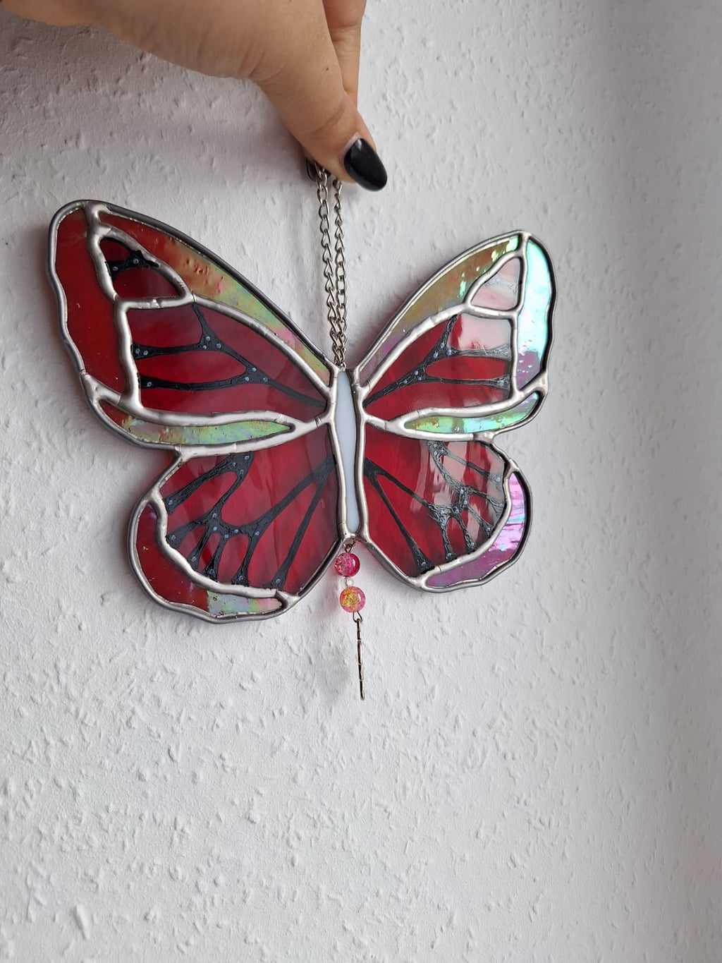 Schmetterling Rot irisierend