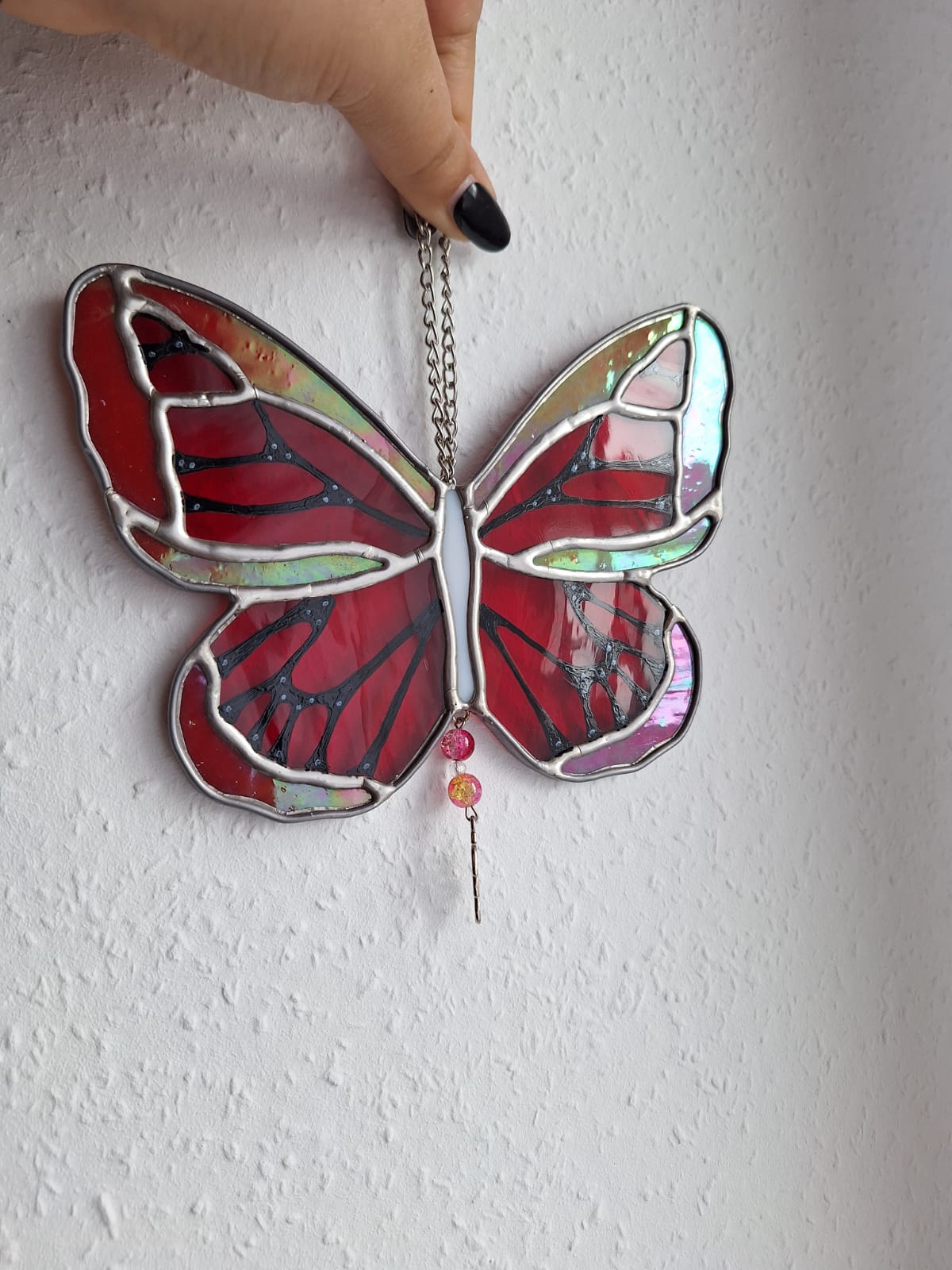 Schmetterling Rot irisierend
