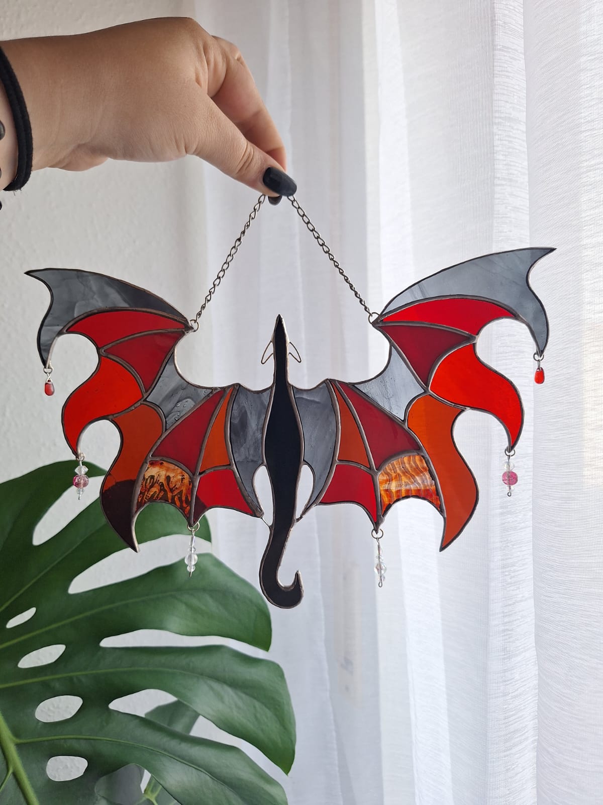 Rot/Schwarzer Drache
