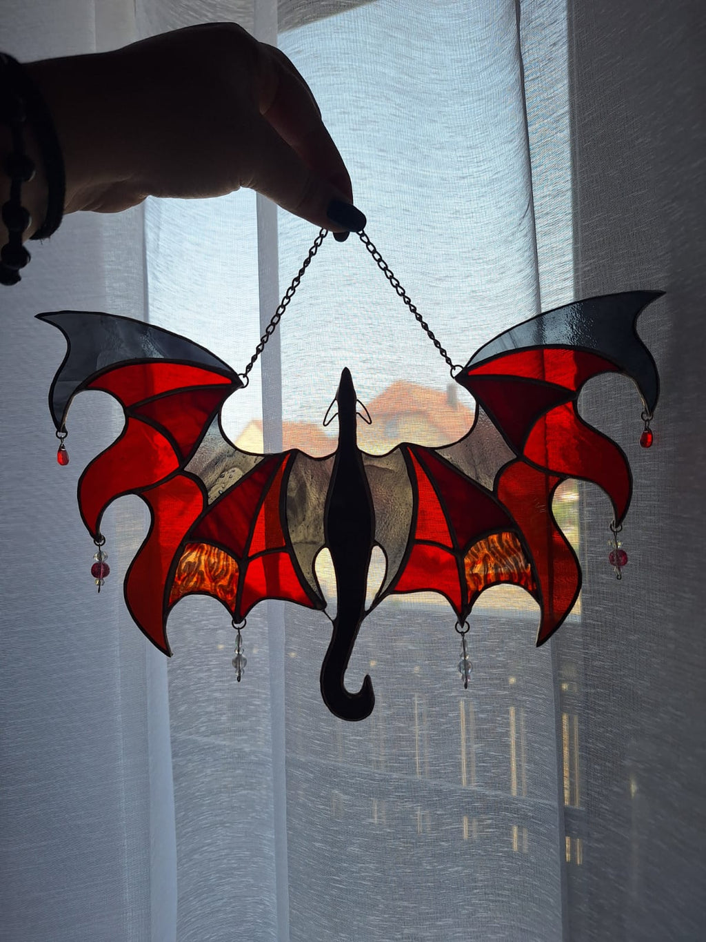 Rot/Schwarzer Drache